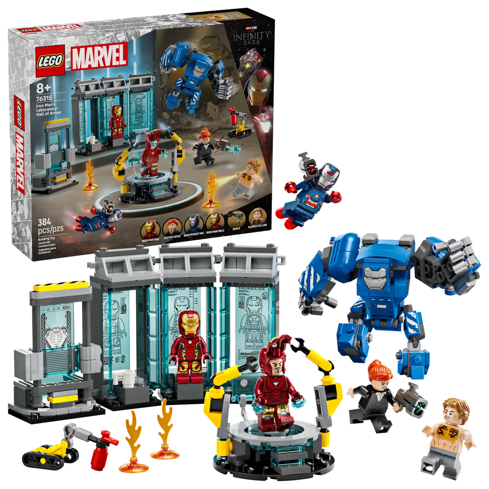Lego Marvel Iron Mans Labortory; Hall of Armour (76315)