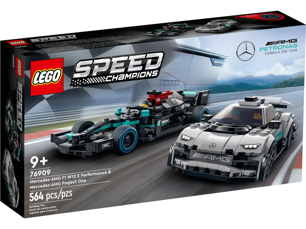 Lego Speed Champions Mercedes AMG F1 W12 8 Performance & Mercedes AMG Project One (76909)
