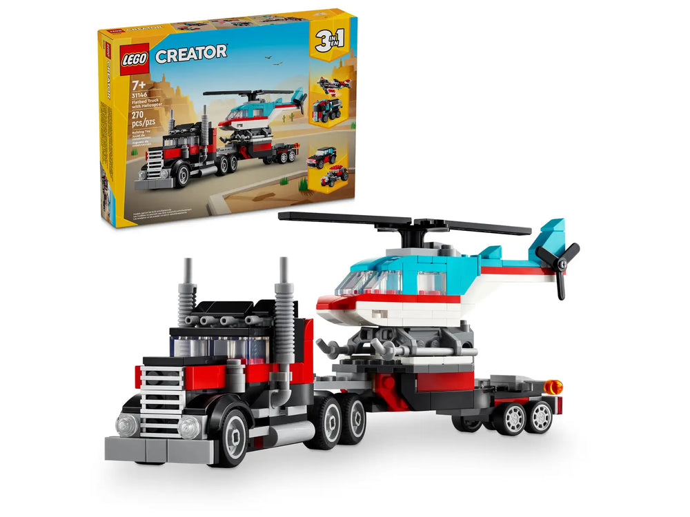 
                
                    Load image into Gallery viewer, Lego Creator Flatbed Truck with Helicopter (31146)
                
            