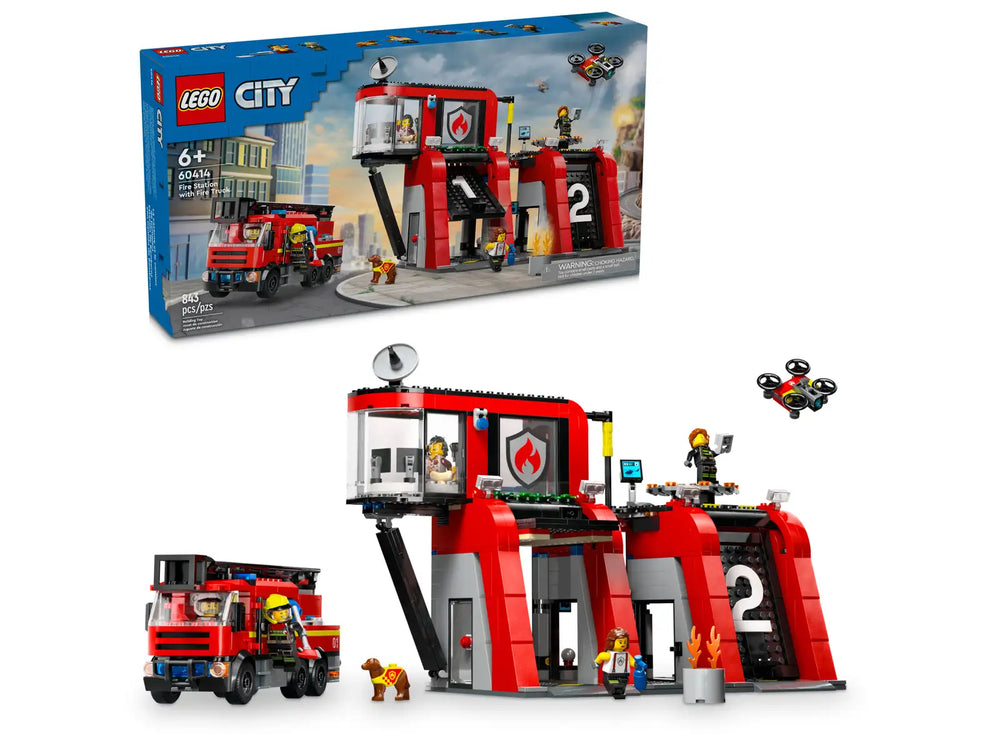 Lego City Fire Station with Fire Truck (60414)