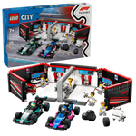 Lego City F1 Garage & Mercedes AMG & Alpine Cars (60444)