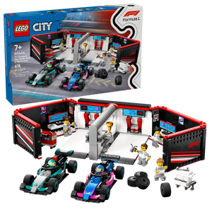 Lego City F1 Garage & Mercedes AMG & Alpine Cars (60444)