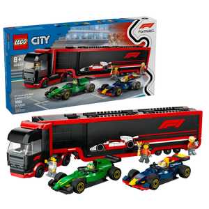 Lego City F1 Truck with RB20 & AM224 F1 Cars (60445)
