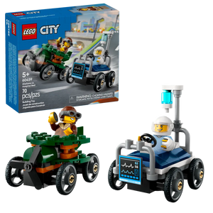 Lego City Airplane vs Hospital Bed Race Cars (60459)