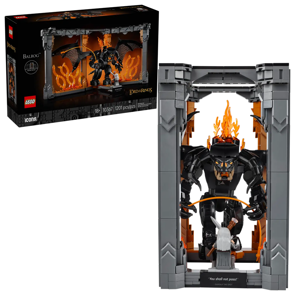 Lego Icons Lord of the Rings Balrog Book Nook (10367)