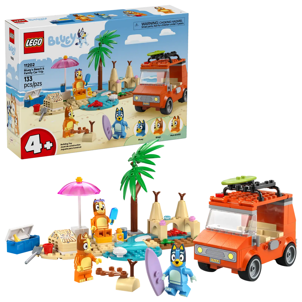 Lego Bluey Bluey’s Beach & Family Car Trip (11202)