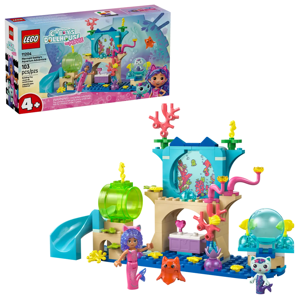 Lego Gabbys Dollhouse Mermaid Gabbys Aquarium Adventure (11204)