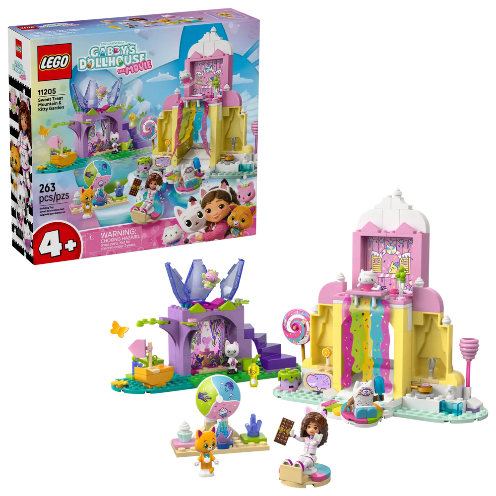 Lego Gabbys Dollhouse Sweet Treat Mountain & Kitty Garden (11205)