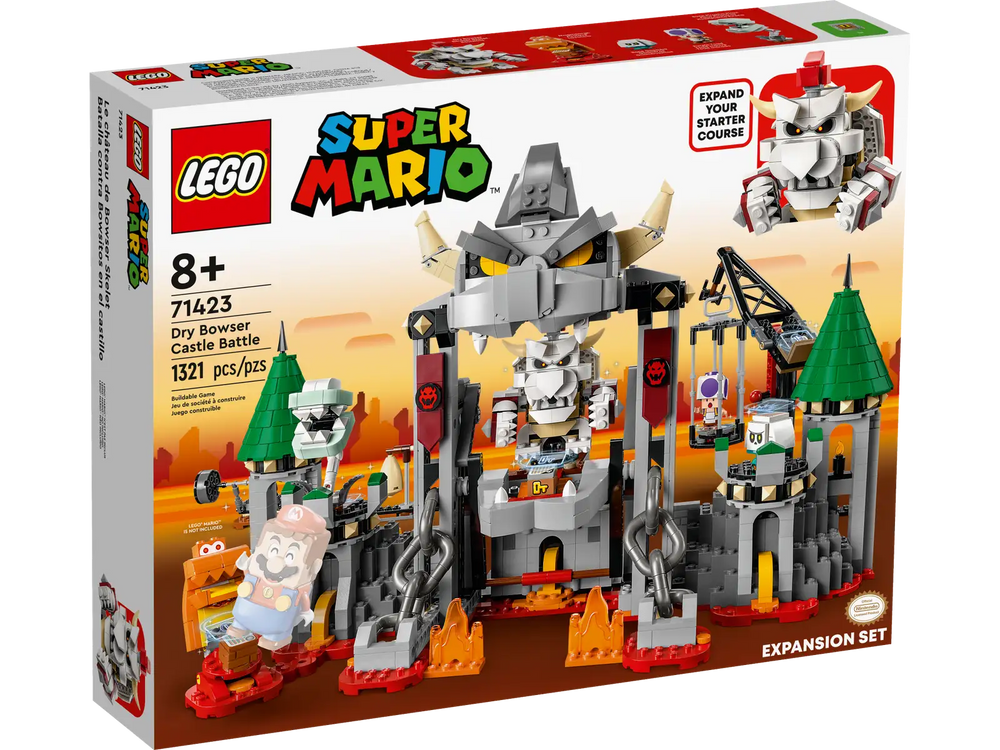 
                
                    Load image into Gallery viewer, Lego Super Mario Dry Bowser Castle Battle Expansion Set (71423)
                
            