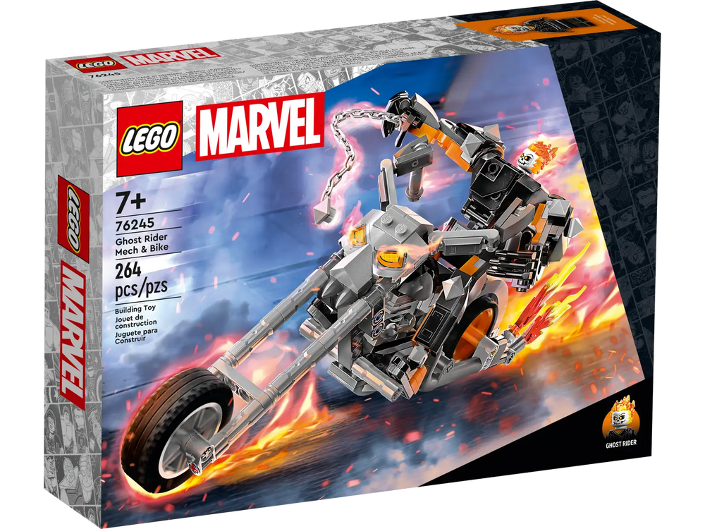 
                
                    Load image into Gallery viewer, Lego Ghost Rider Mech &amp;amp; Bike (76245)
                
            