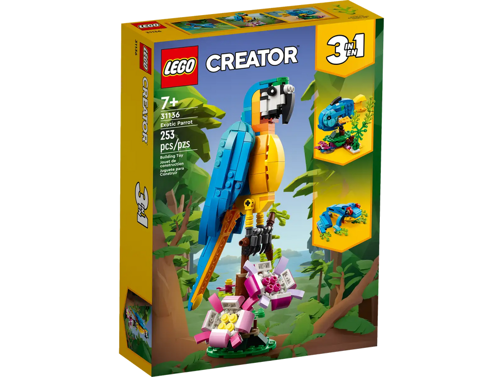 Lego Creator 3in1 Exotic Parrot (31136)